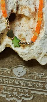 Preview: Halskette Orange Kiss Detailansicht 1